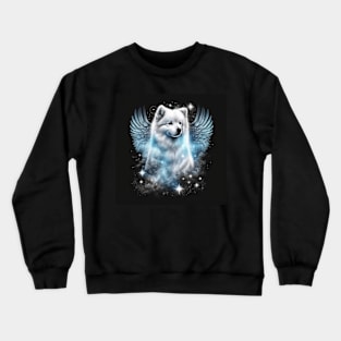 Samoyed With Wings Crewneck Sweatshirt